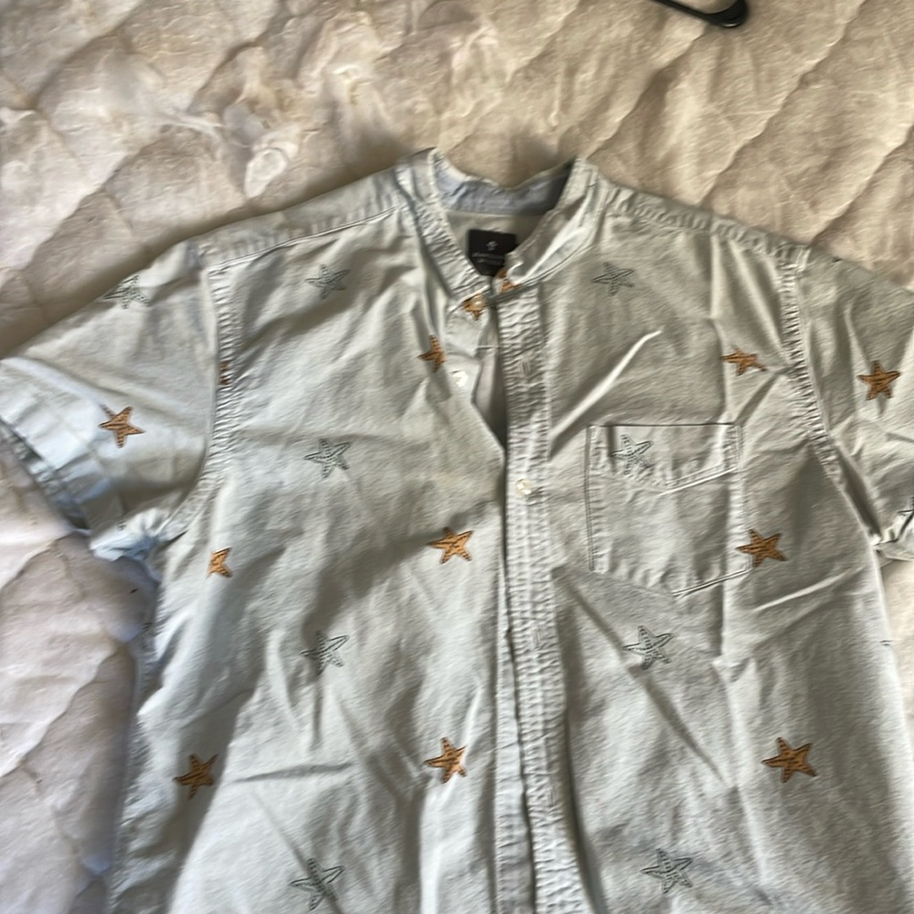 Urban Outfitters Starfish Short Sleeve Button Down